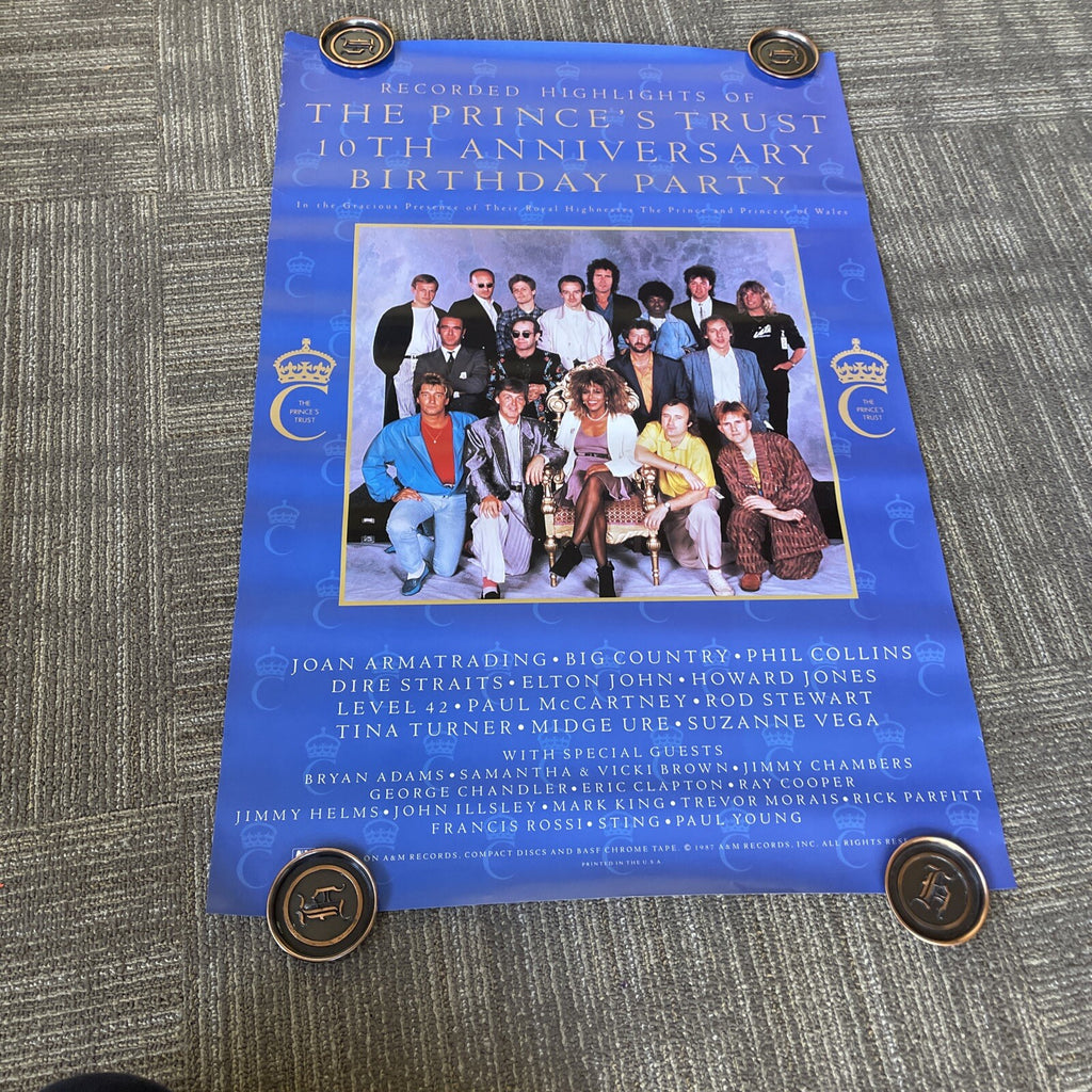 #159 1987 BIG COUNTRY Elton John Princes Trust 10th Anniversary Birthday Poster0
