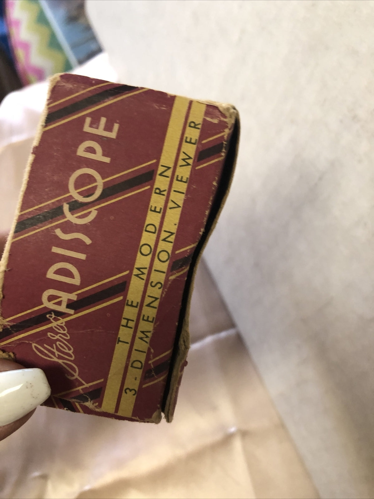 Vintage 1940’s Stereo Adiscope The Modern 3-Dimension Viewer W/ Original Box7