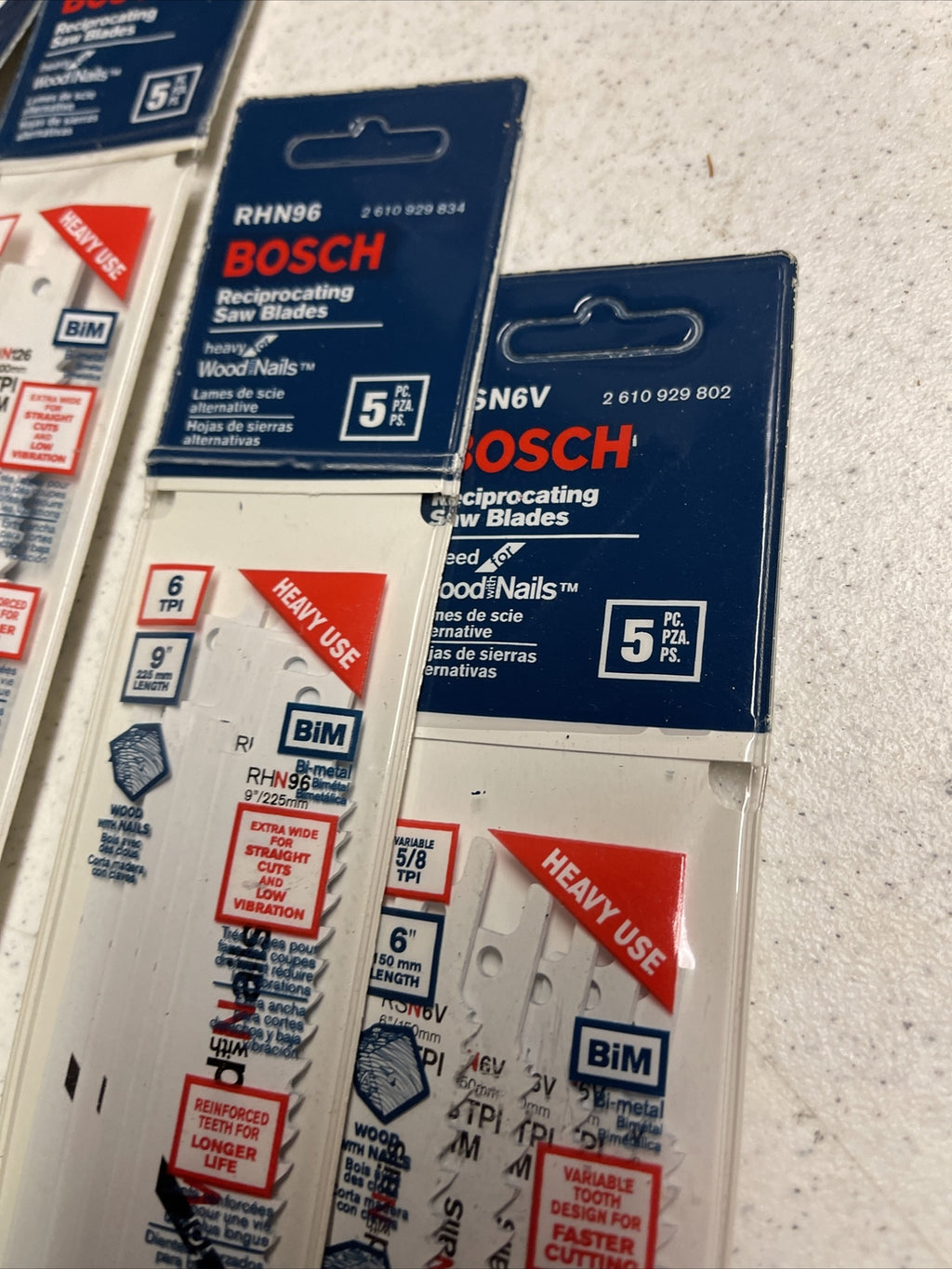 NEW 25pc. RECIPROCATING SAW  BLADES Lot  BOSCH5