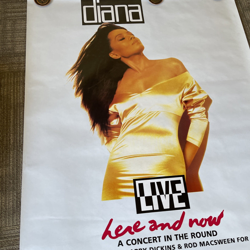 #58 1991 Diana Ross Here And Now Tour Subway Store Promo Poster 60” X 40” RARE3