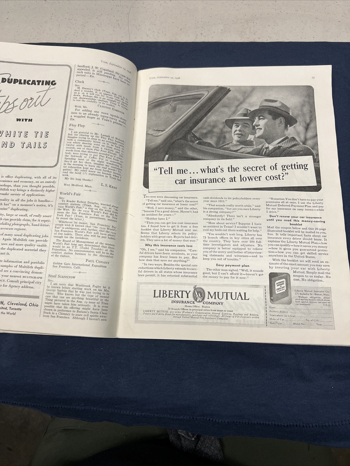 1938 Vintage Time Magazinw Cohen & Corcoran Number 11 Magazine 4