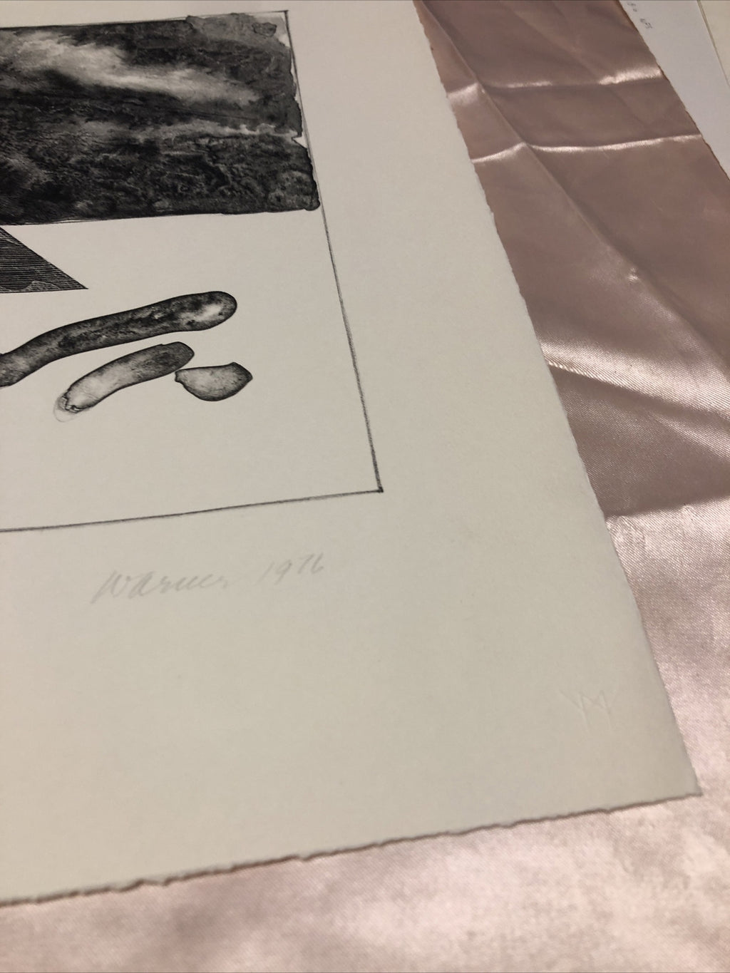 Vintage 1976 “Pyramid II” XI/XXV Signed Warner 15”x13”3