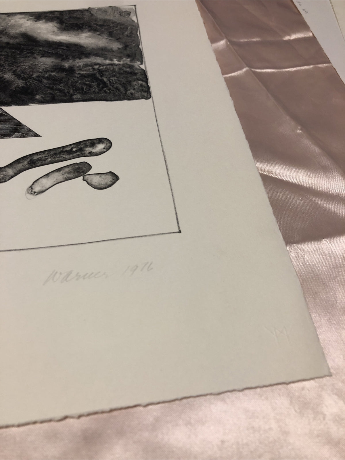 Vintage 1976 “Pyramid II” XI/XXV Signed Warner 15”x13”3