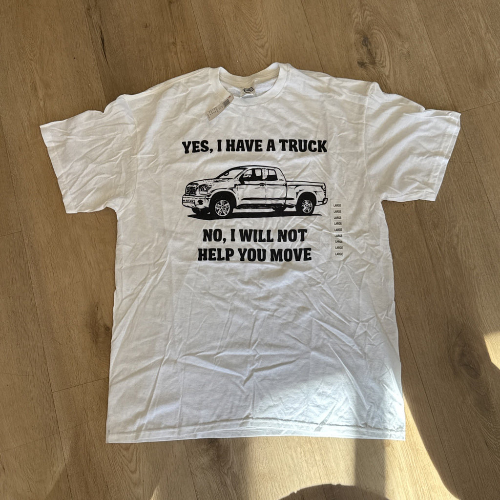 Vintage 2000s Yes I Have a Trunk Funny White Graphic T Shirt Size Large0