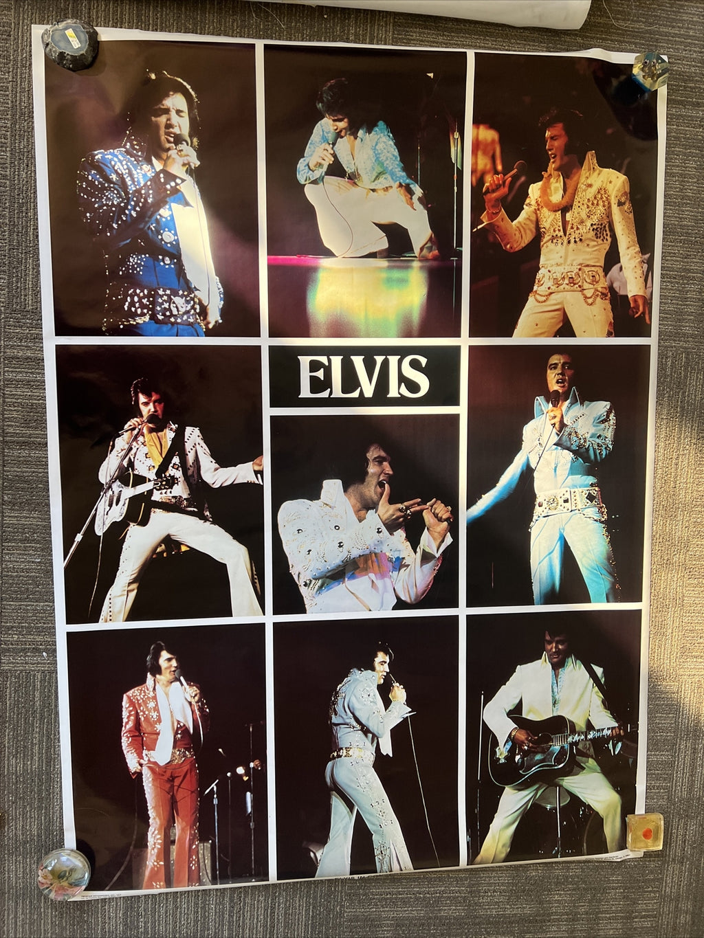 Elvis in Concert 1978 Boxcar Enterprises Inc 100% Original Promo Poster #361