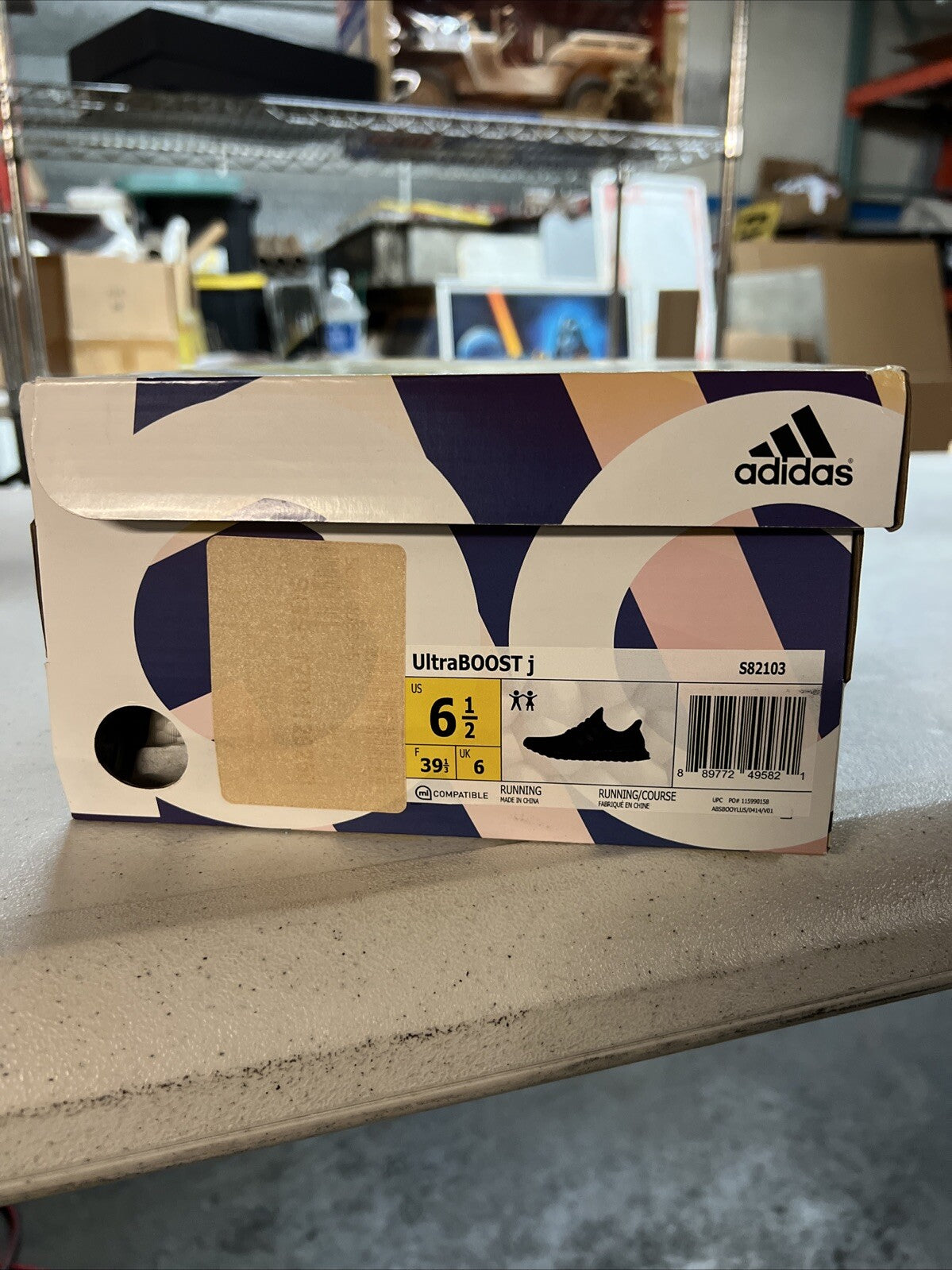 Adidas Ultraboost 1.0 J Low GS Running Shoes Black HQ4218 Men’s Size 6.5 NEW7