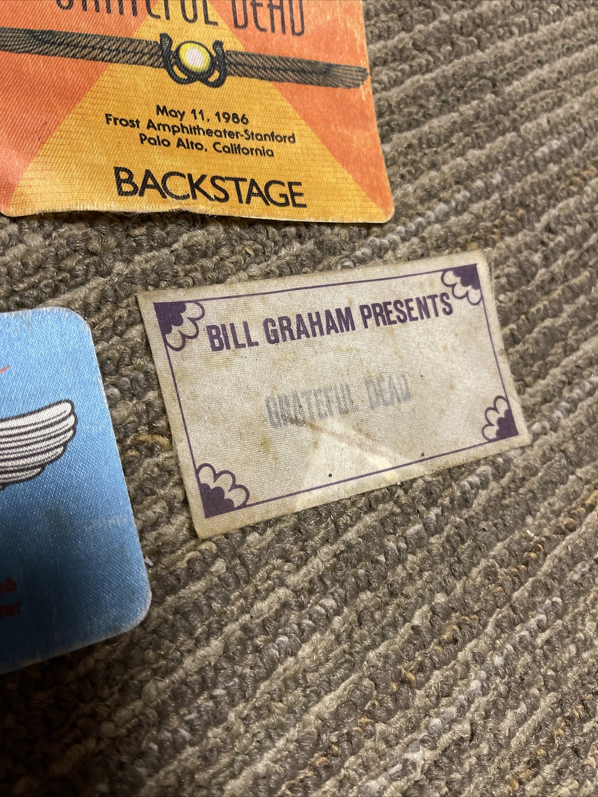 Jerry Garcia Backstage Passes Lot of 10 Tour 1980s Grateful Dead Bill Graham8