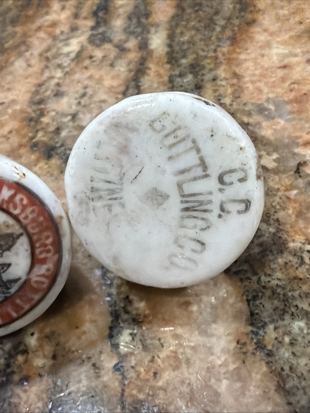 4 Pre-Prohibition Porcelain Beer Bottle Stopper Tacoma San Francisco4