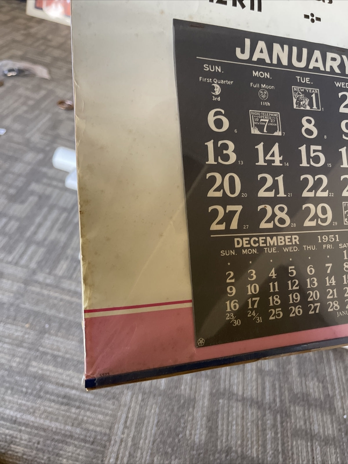 Rare VTG Beaver  Springs Pa Farm Chicks Palomino 1952 Calendar6
