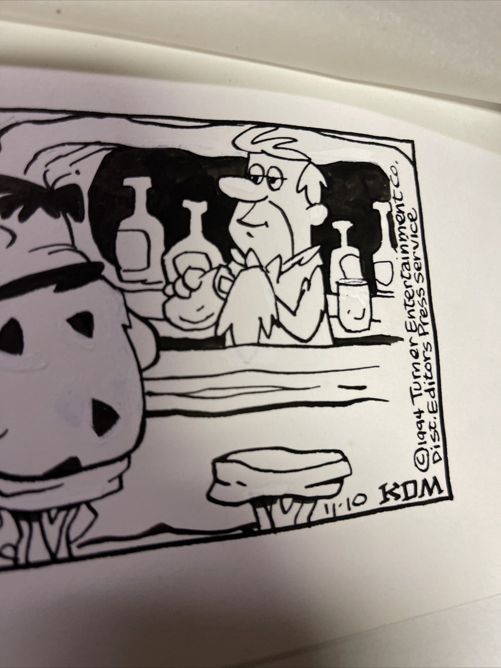 1994 Original Ink Flintstones Comic Signed KDM Karen Marchette Hanna Barbera4