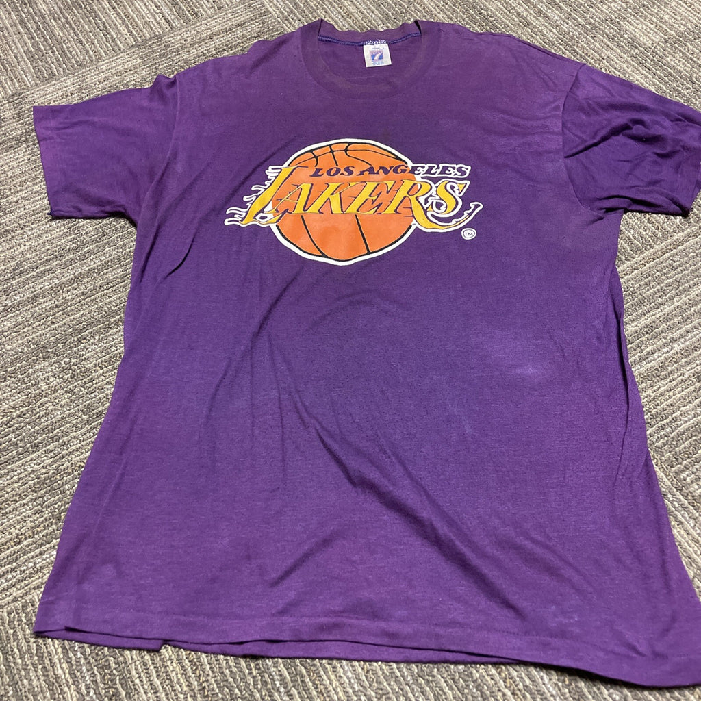 True Vintage 80’s Los Angeles Lakers T-Shirt Sz XL 1980’s NBA Single Stitch6