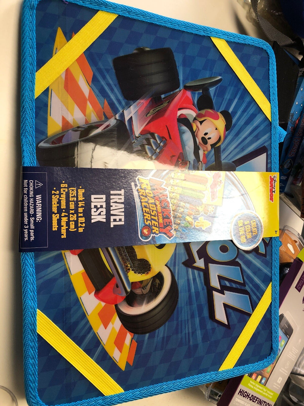 MICKEY AND THE ROADSTER RACERS ART TRAVEL DESK- CREATE AND COLOR ON THE GO!0