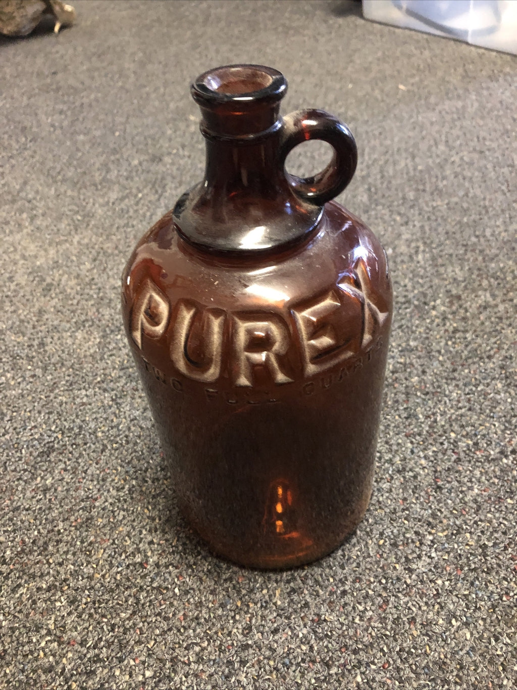 Purex Amber Brown Glass Two Full Quarts Bottle1
