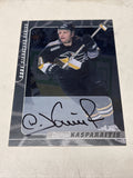 Darius Kasparaitis 2000-01 Rc On Card Auto Signature Series In The Game0