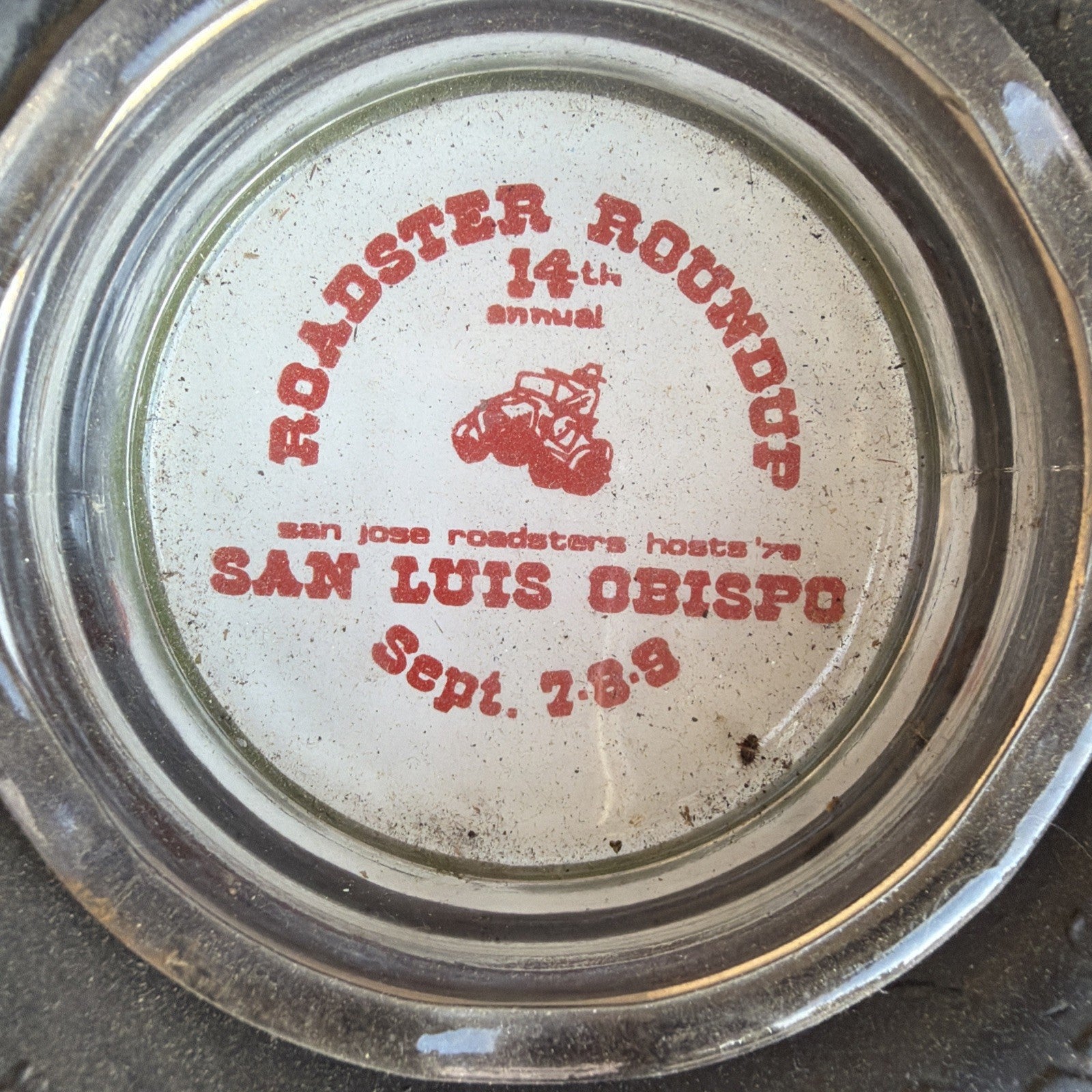 Vintage Armstrong Rhino Flex Ashtray Advertising San Louis Obispo Roadster Club1