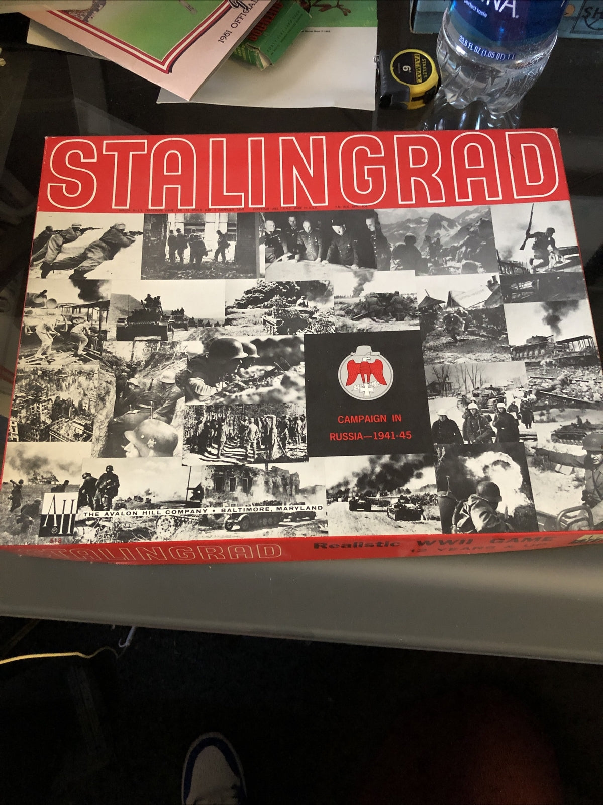 Avalon Hill 1963 : STALINGRAD game - Campaign in Russia - Thin Box0