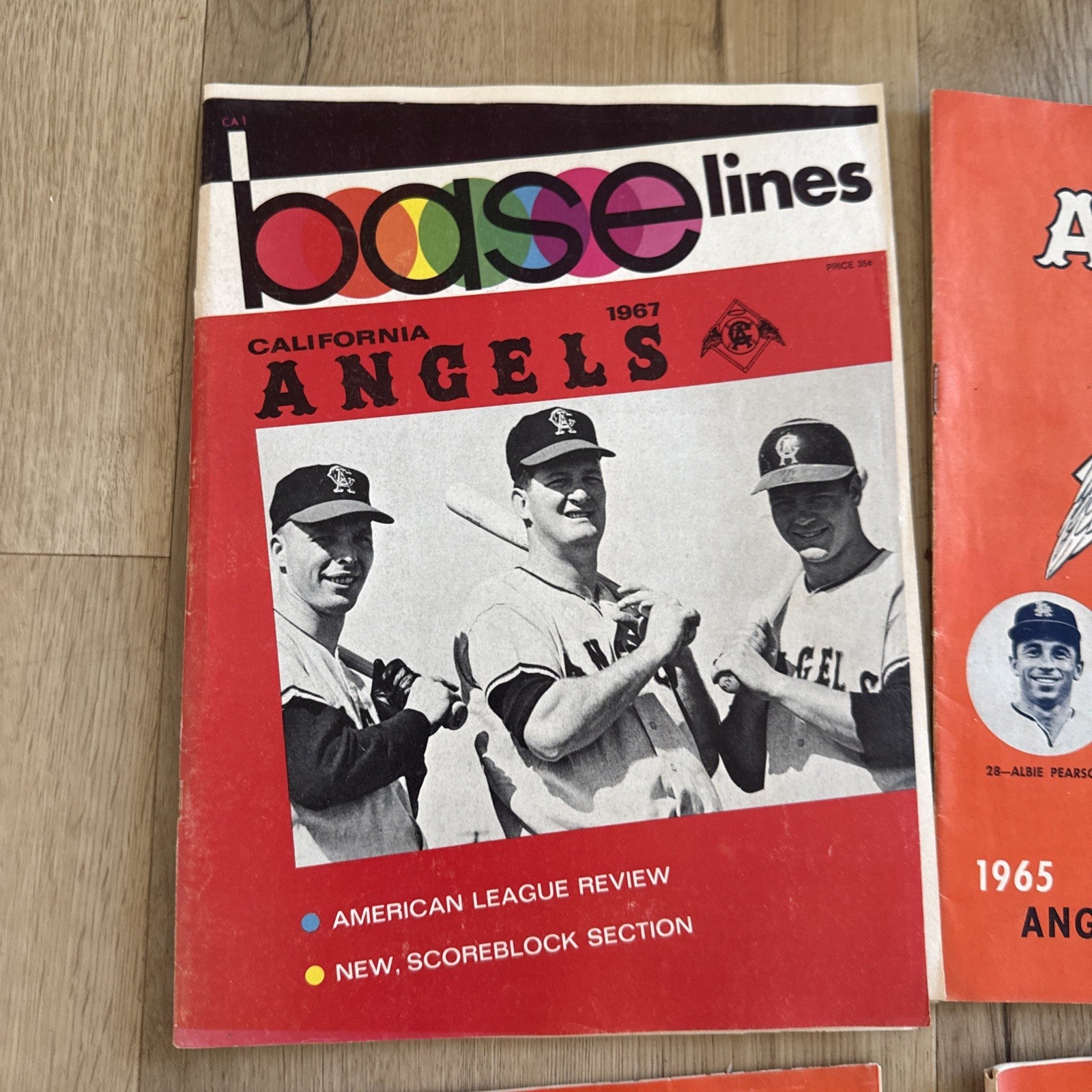1965 Los Angeles Angels Official Score Book - Chavez Ravine - Vintage Baseball1