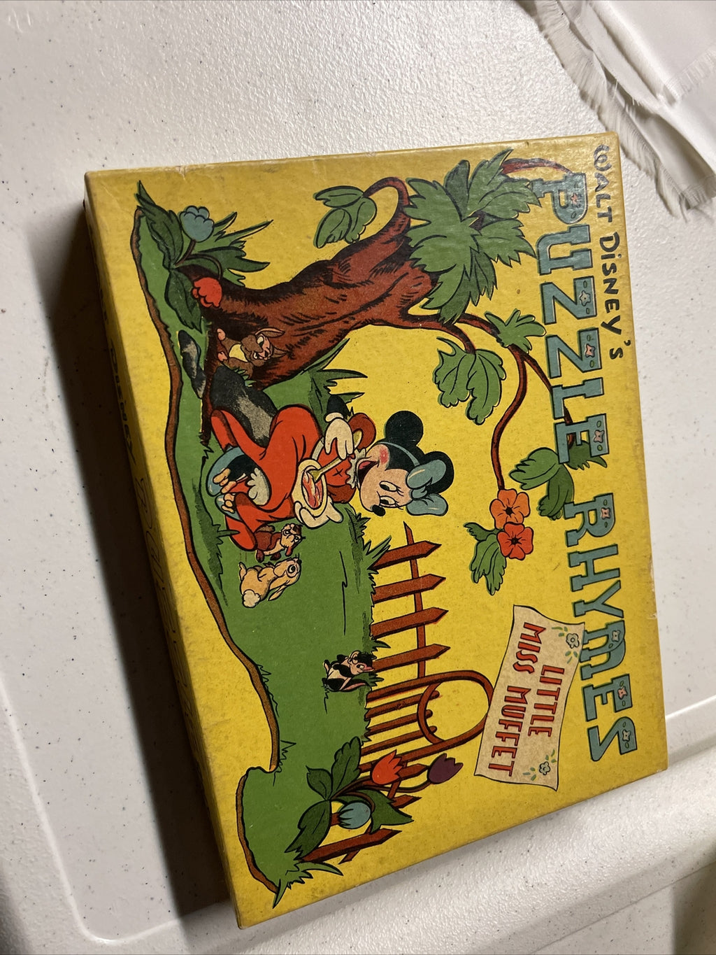 mother hubbard puzzle rhymes walt disney productions RARE with box0