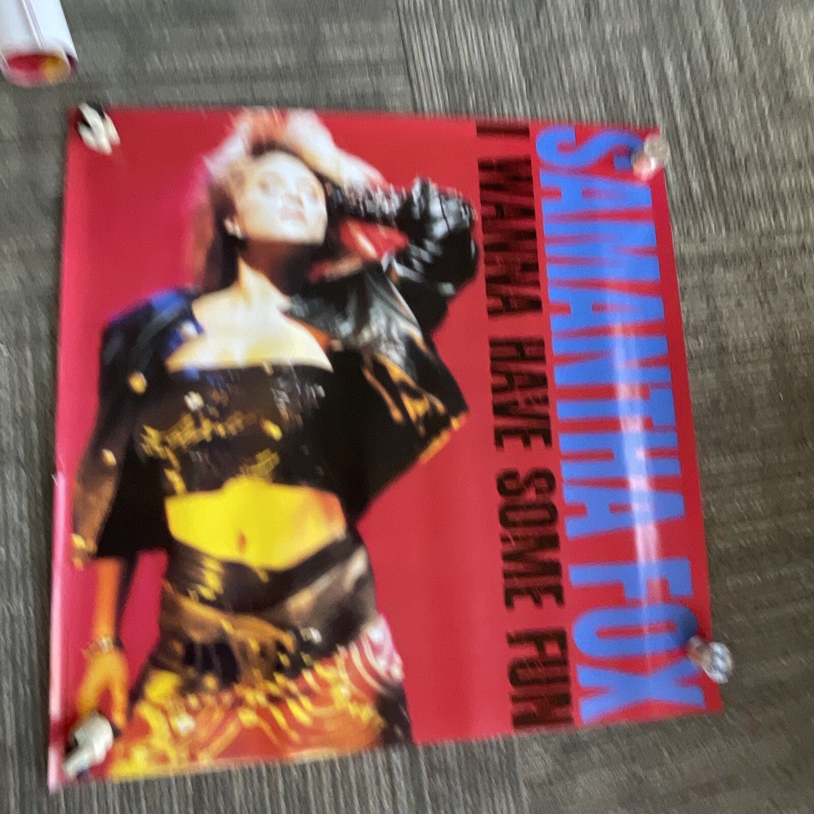 #13 1988 Samantha Fox Record Store Promo Poster Hot girl singer model 24”x24”7