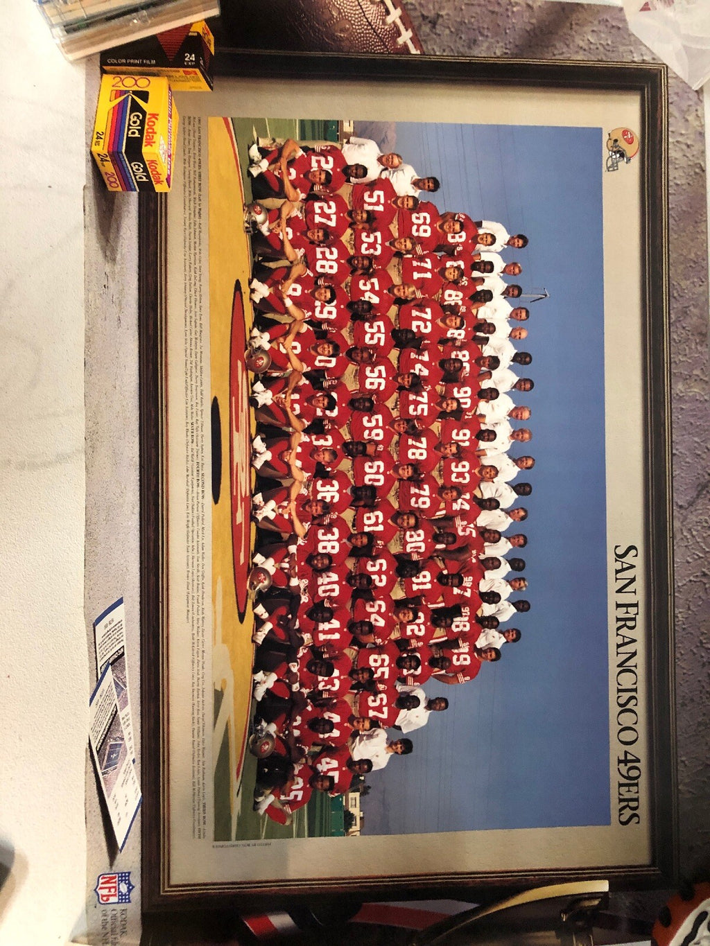 1991 SAN FRANCISCO 49ERS 8X10 TEAM PHOTO Poster RICE YOUNG FOOTBALL NFL 14”x22”0