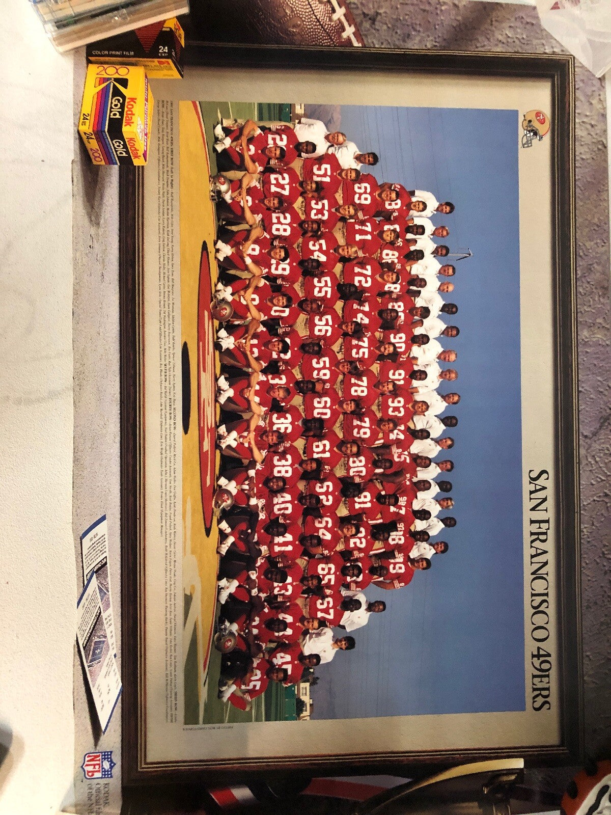1991 SAN FRANCISCO 49ERS 8X10 TEAM PHOTO Poster RICE YOUNG FOOTBALL NFL 14”x22”0