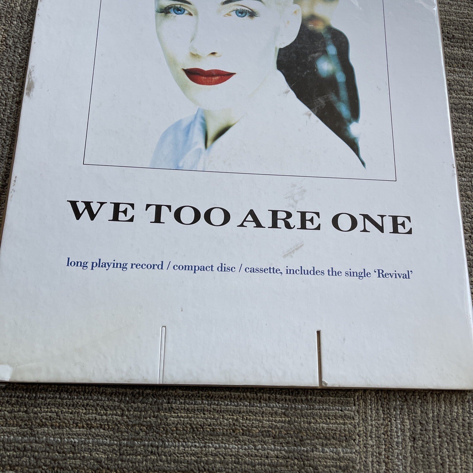 1989 EURYTHMICS We Too Are One Record Store Promo Poster Cardboard Display1