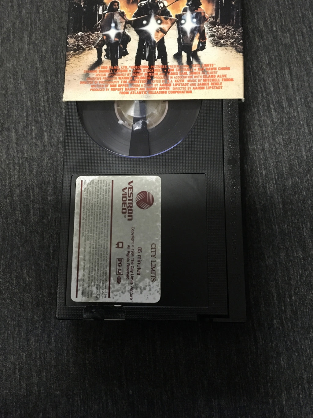 City Limits 1984 Beta Not VHS Tape Sci-Fi Action- John Stockwell Darrell Larson3