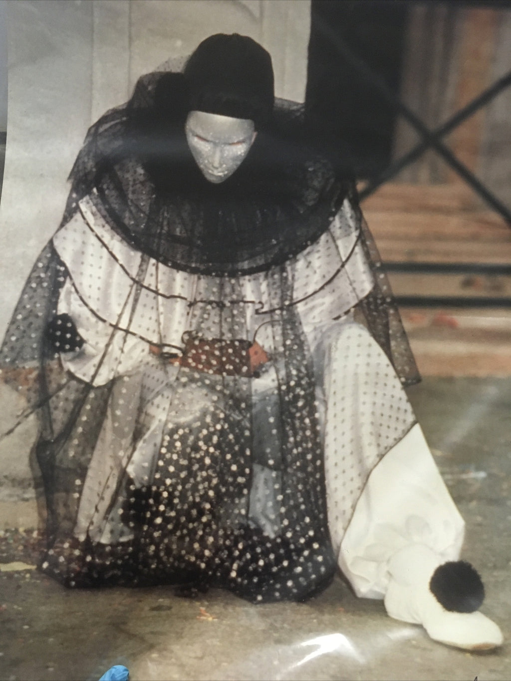 Silvano Bonfa Venezia Mashchere Di Carnevale Photograph Italy Masked Person2