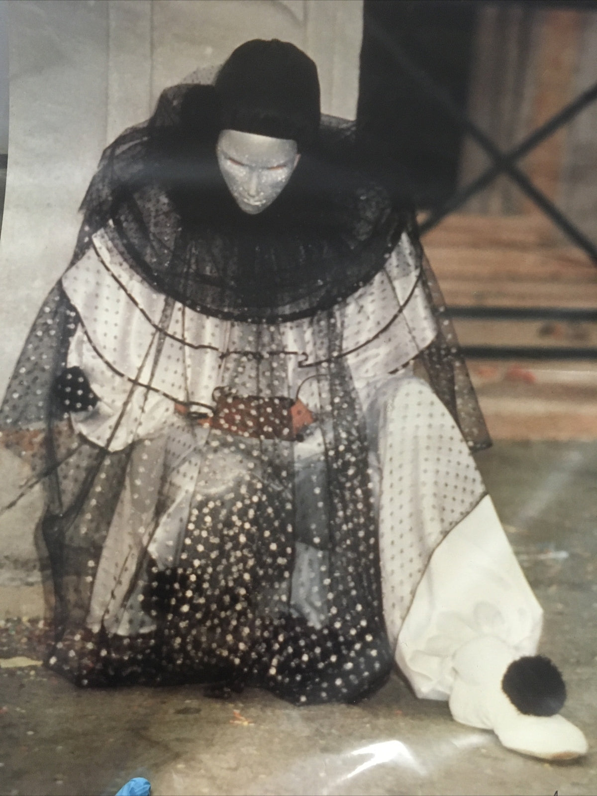 Silvano Bonfa Venezia Mashchere Di Carnevale Photograph Italy Masked Person2