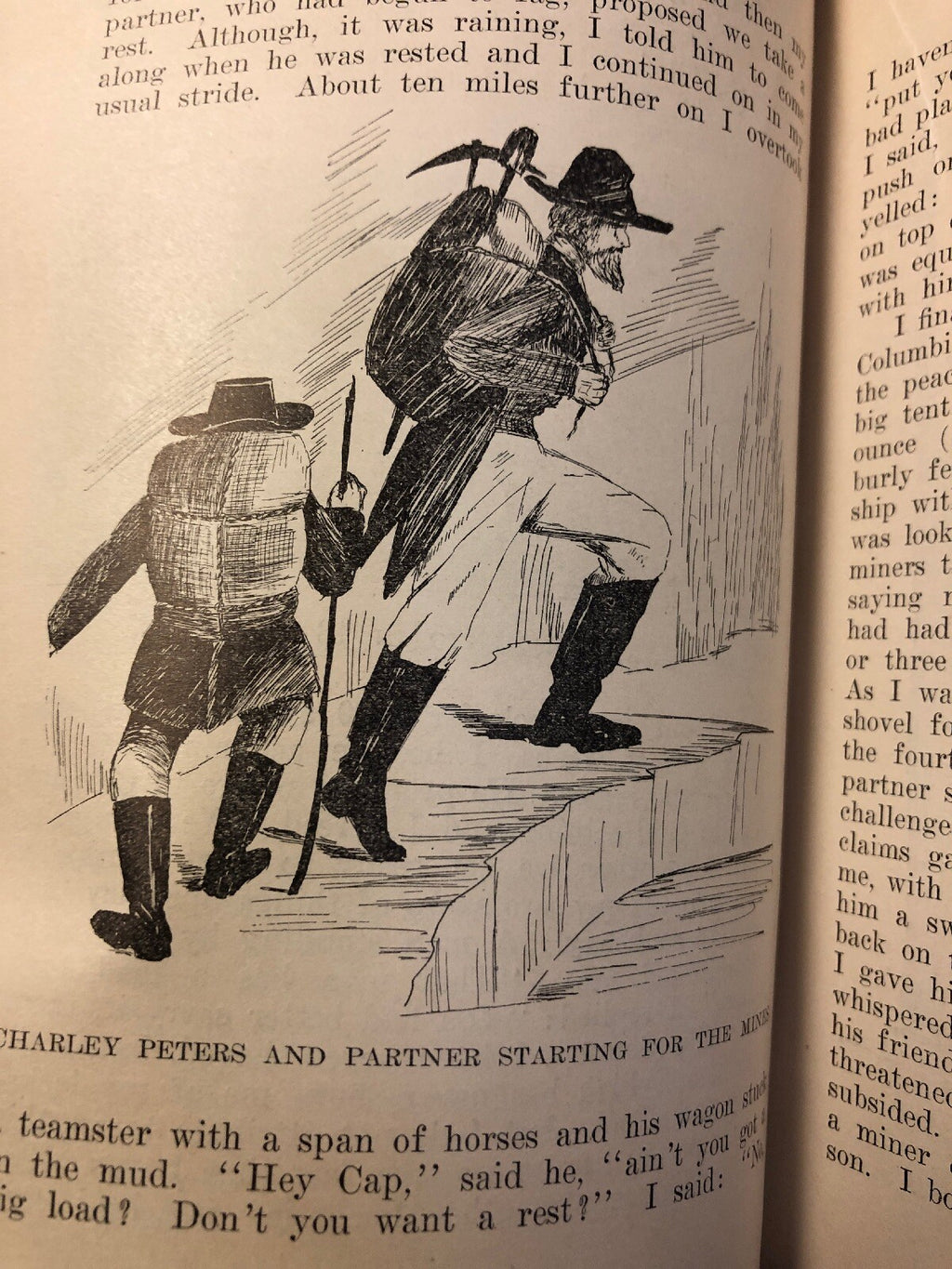 The Autobiography Of Charles Peters 1915 First edition Gold Mining Good Luck Era1