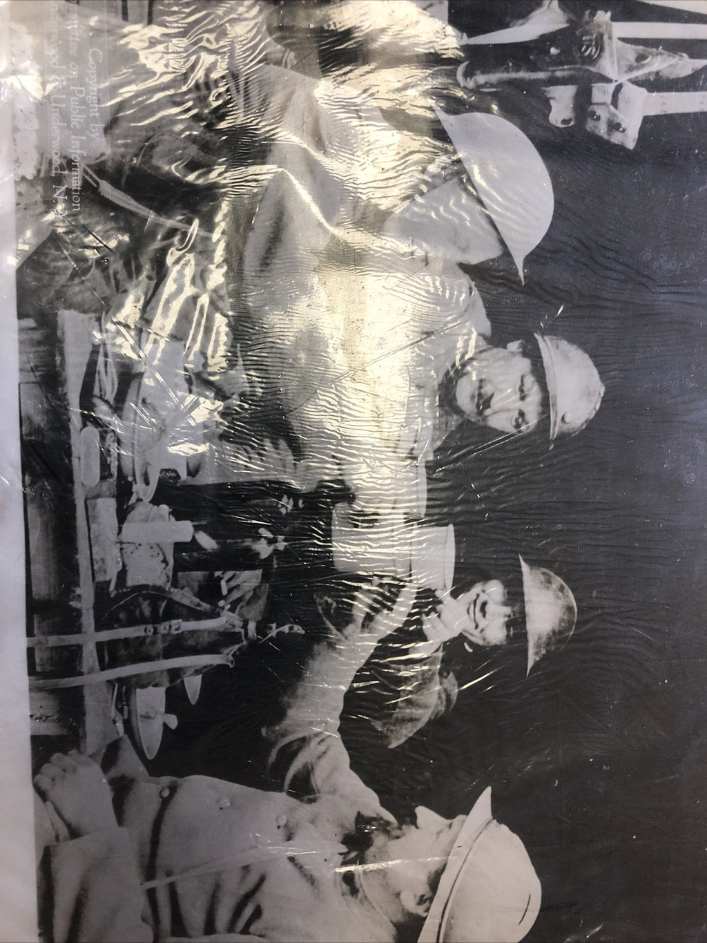 Rare Vintage Underwood and Underwood Photo "U. S. Marines In France " WW11