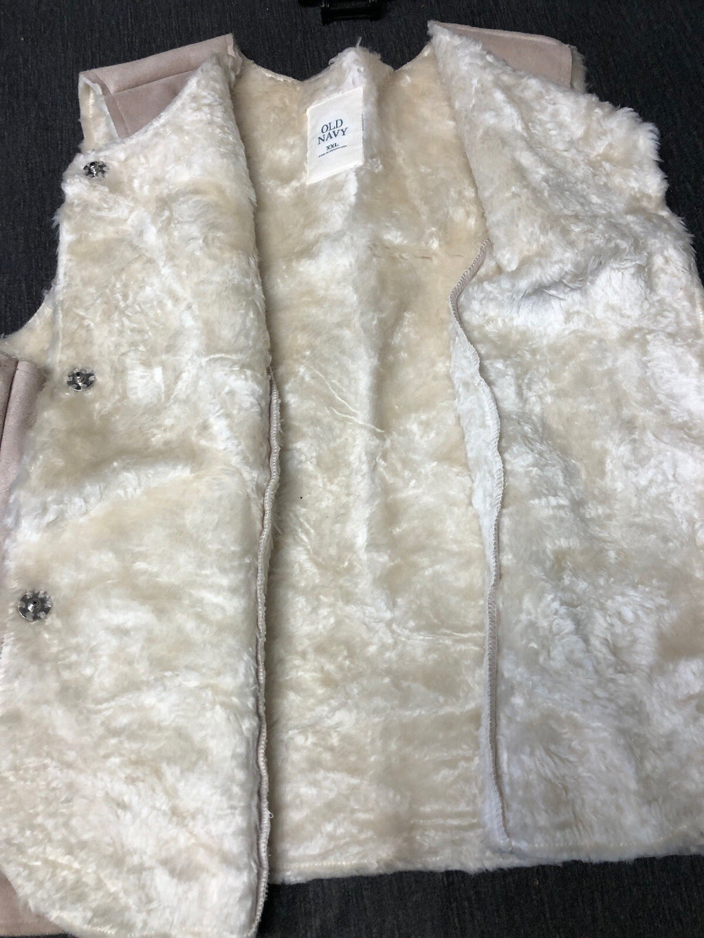 Old Navy Womens XXL Tan Wool Blend Vest Soft Inside Polyester Acrylic4