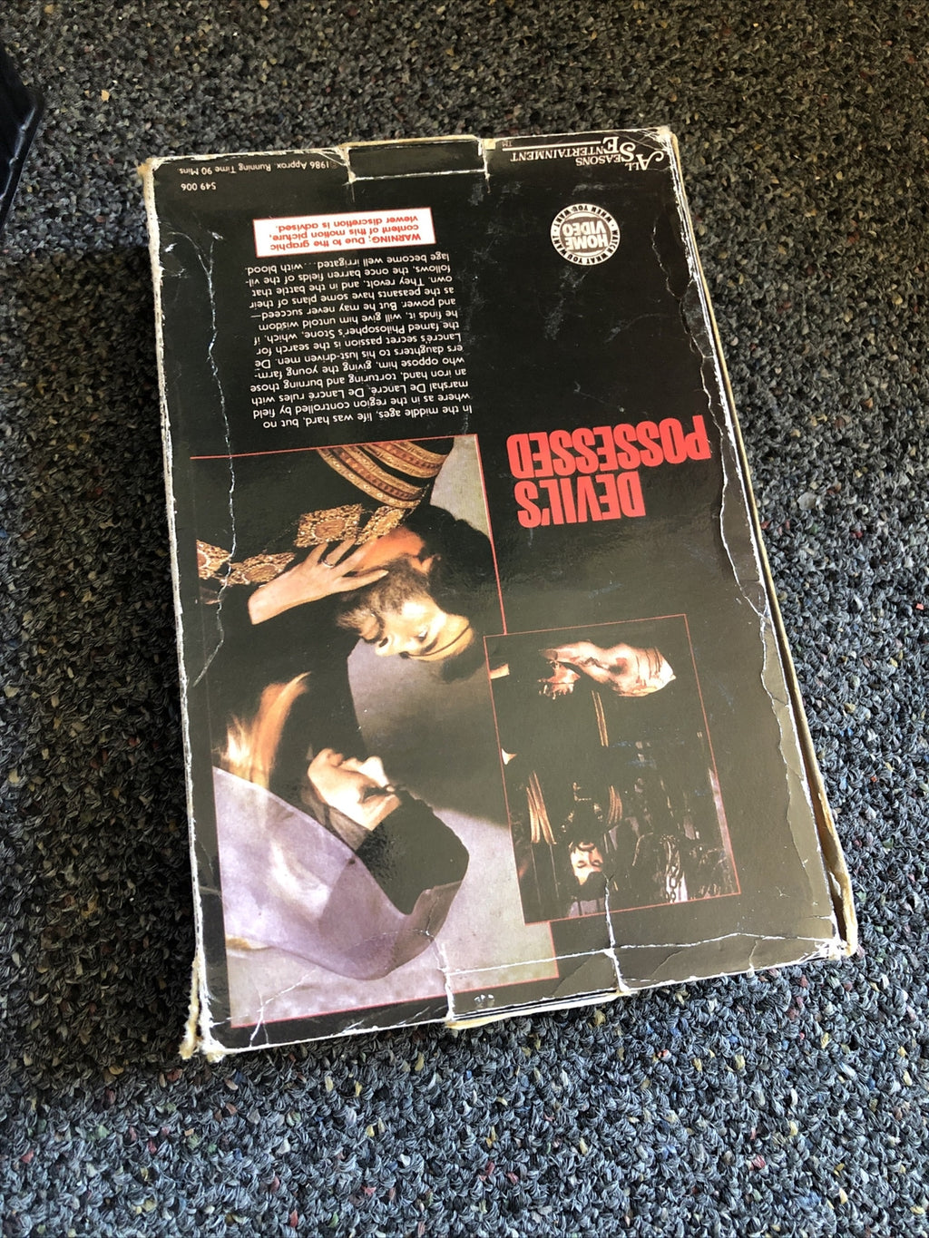 Devil's Possessed - (VHS,1986) Rare - Big Box Horror Gore5