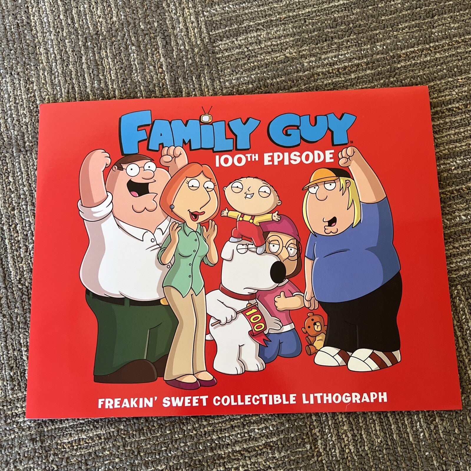 Family Guy 100th Episode Lithograph in Folder Best Buy Exclusive 20082