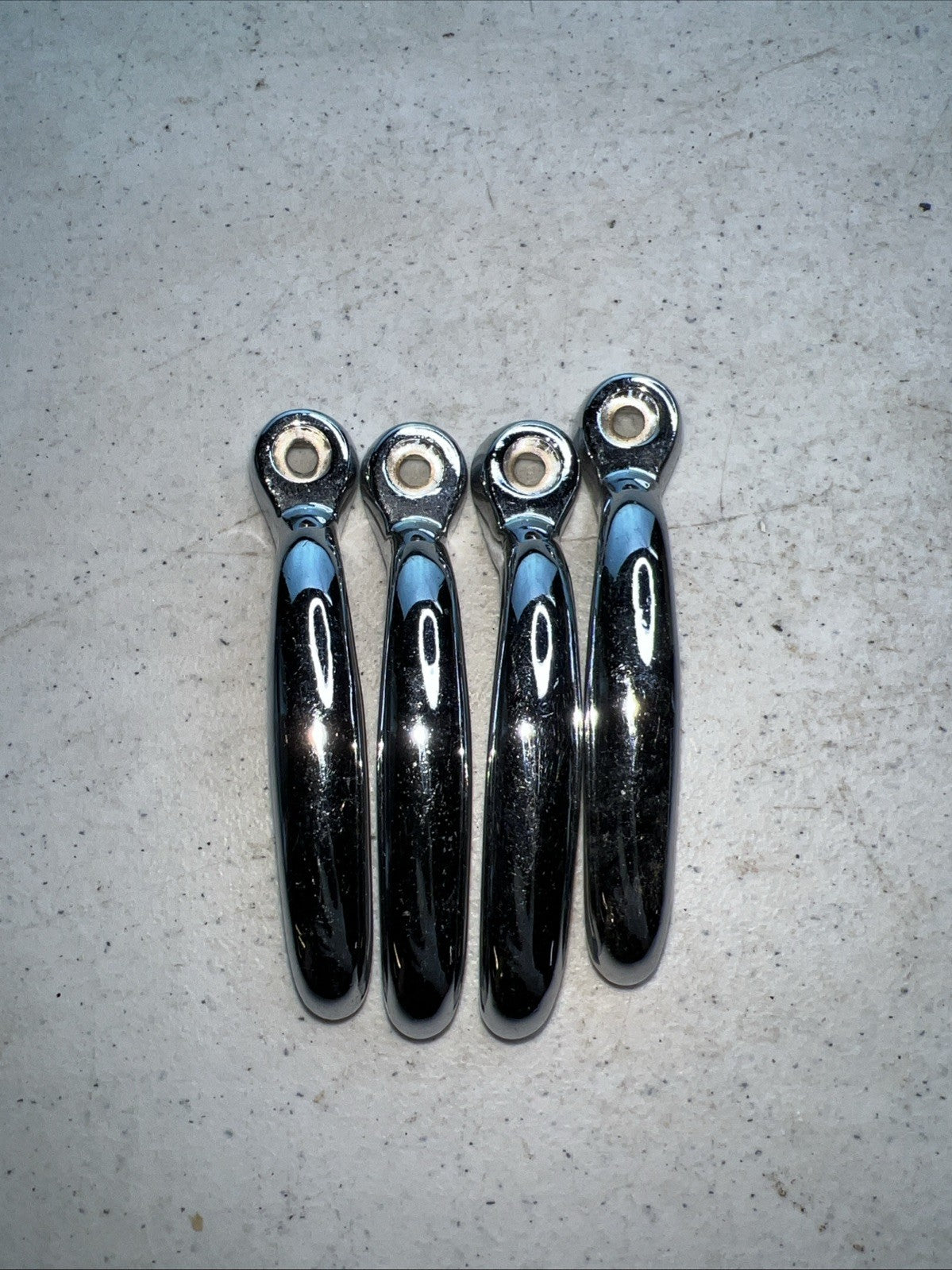 Lot of 4 Vintage Interior Door Handles Chrome 1920s–30s Rat Rod Hot Rod1
