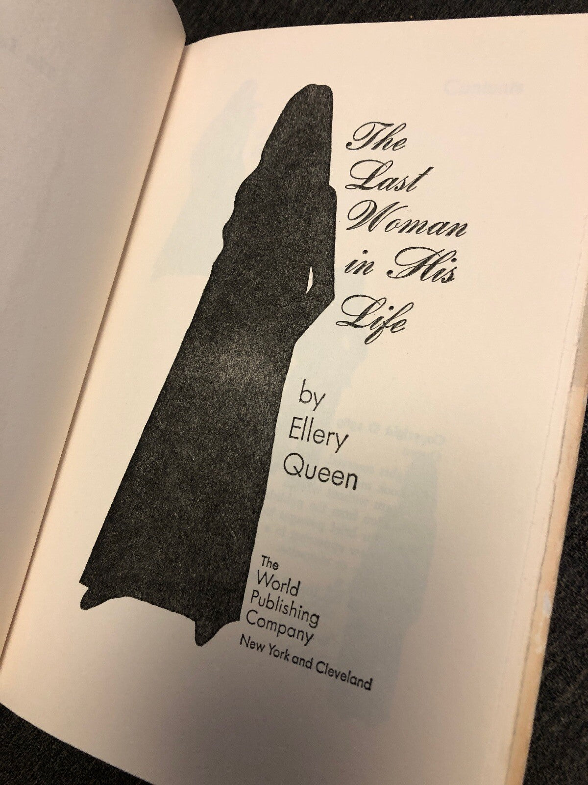 Ellery Queen, The Last Woman in His Life, 19702