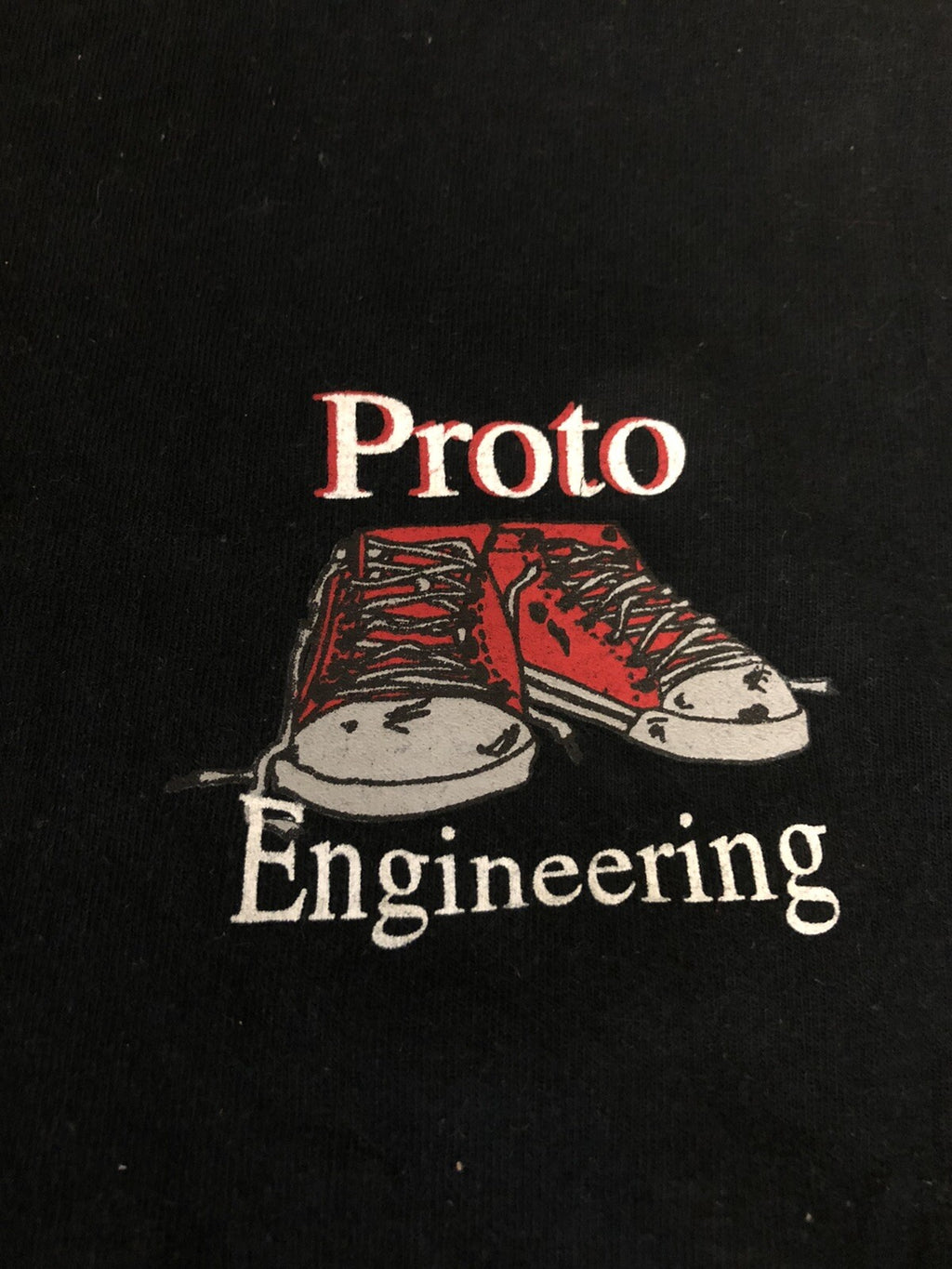 Vintage Mens PROTO Engineering Long Sleeve T Shirt 2XL Cotton Deluxe Rare1