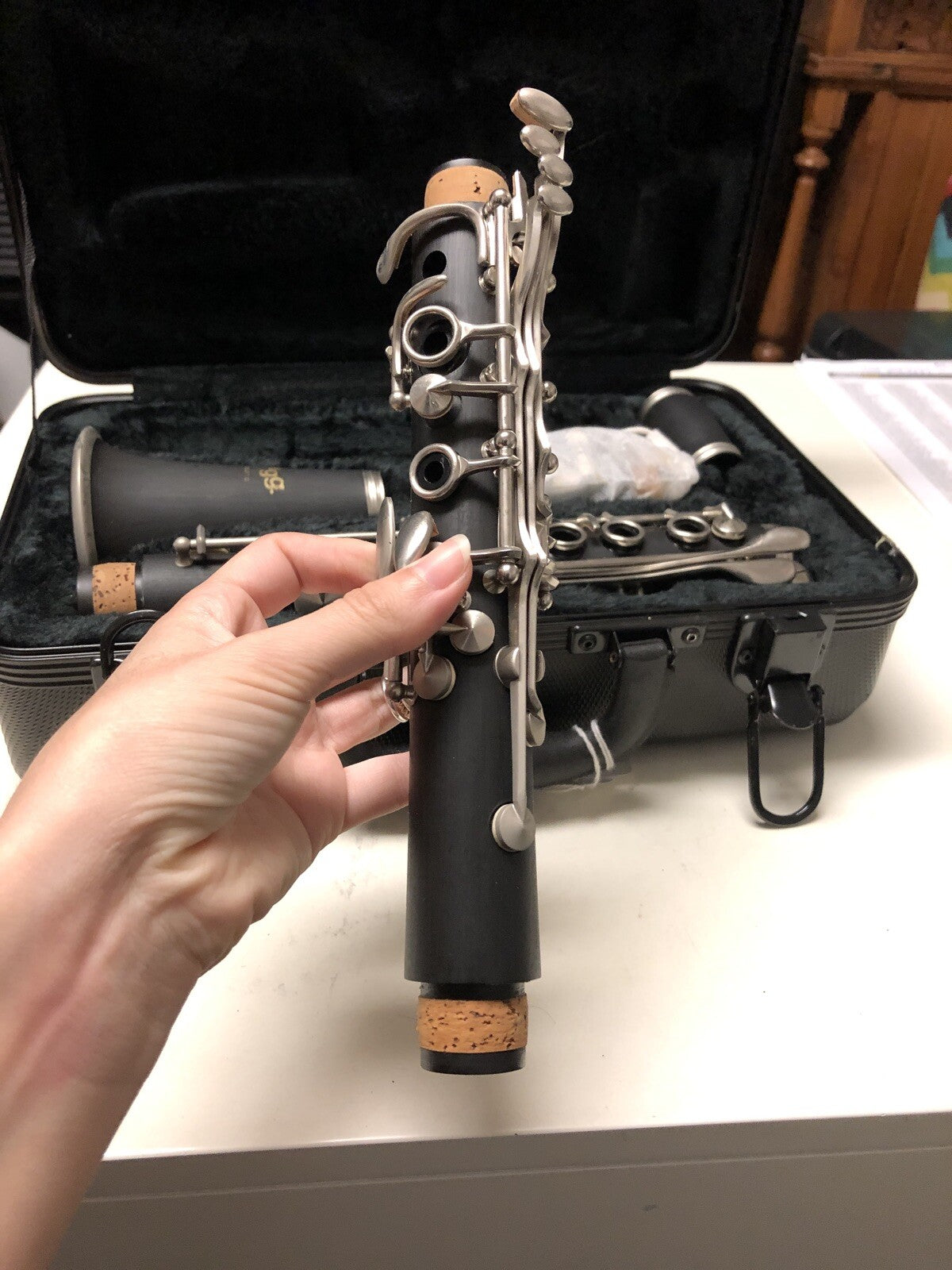A25 STAGG  CLARINET 77-C With Case, Vintage Beginning Student Instrument5
