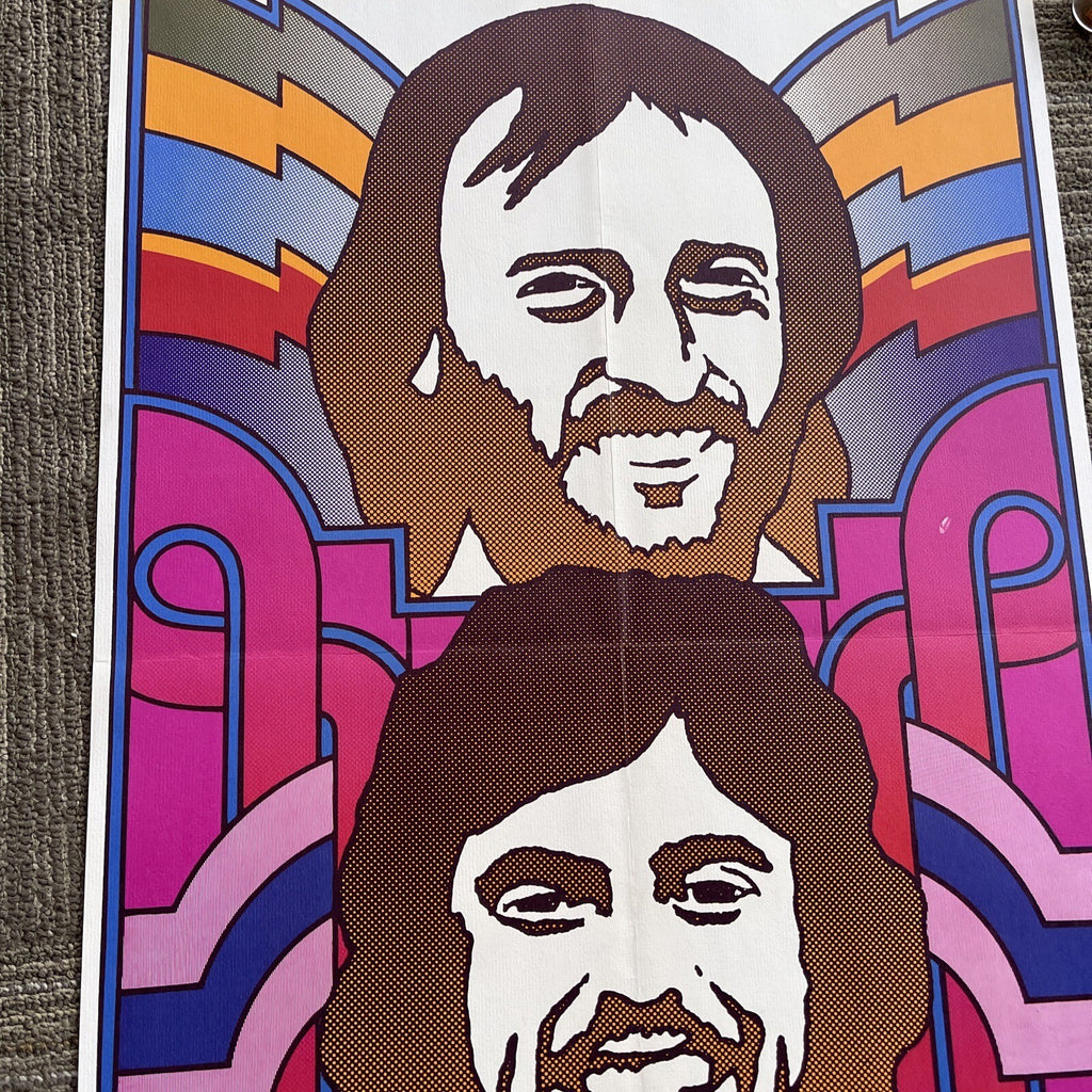 #157 1970s Bee Gees Record Store Promo Poster 19” X 29” Zagorski Psychedelic Art6
