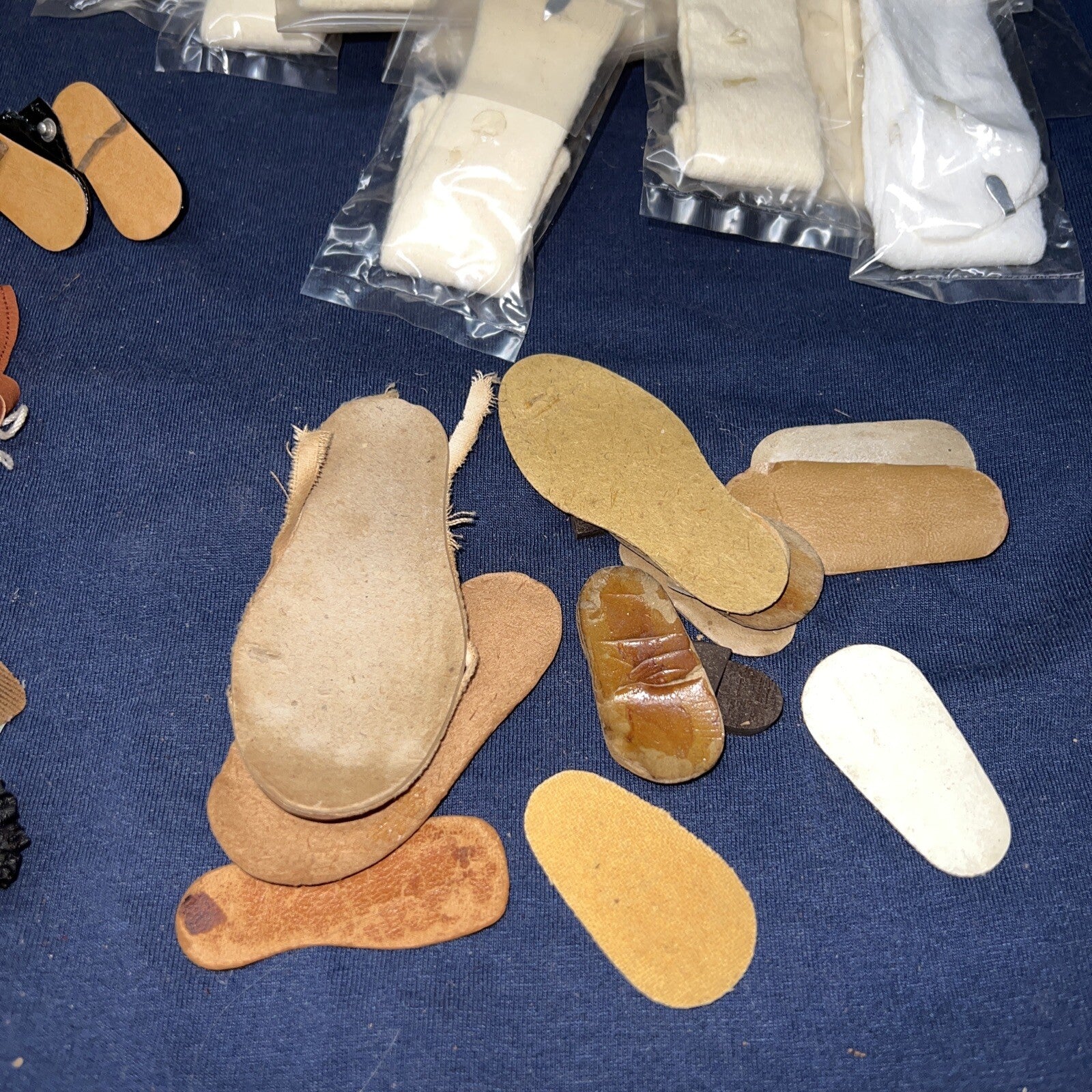 Lot of Antique Vintage Shoes And Shoe Parts / Accessories/ Socks9