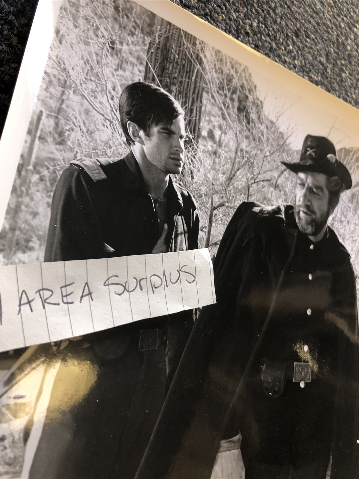 RARE Original Photo Of George Hamilton & Richard Boone Candid 10”x8”5
