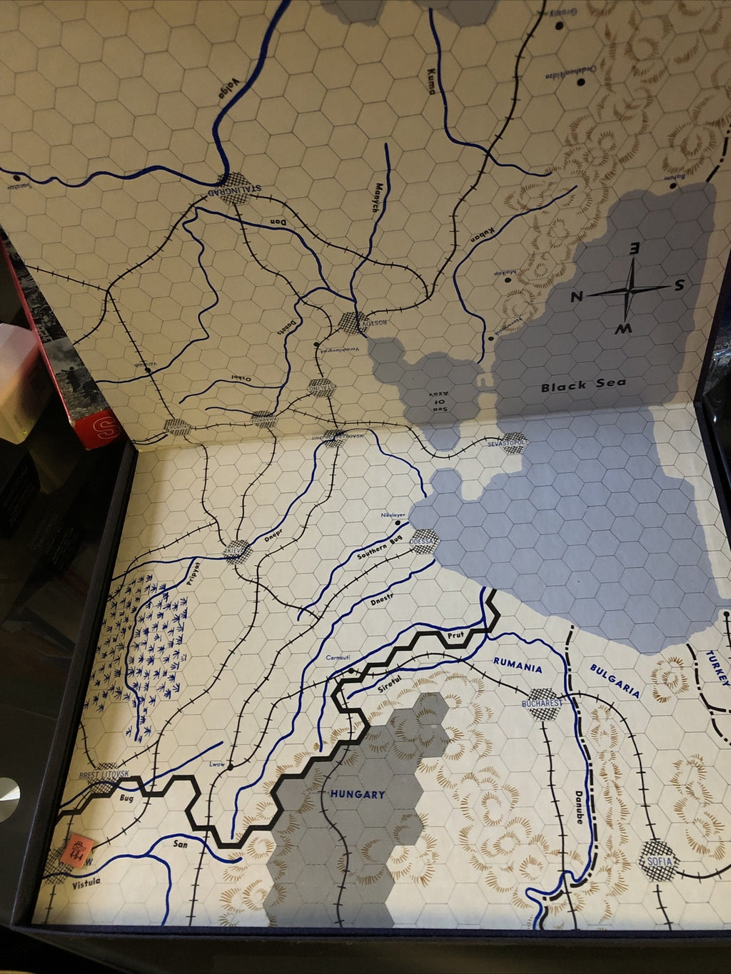 Avalon Hill 1963 : STALINGRAD game - Campaign in Russia - Thin Box2