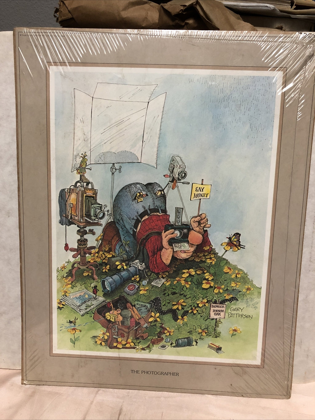 Vintage “The Photographer” Art print by Gary Patterson  14” X 11”0