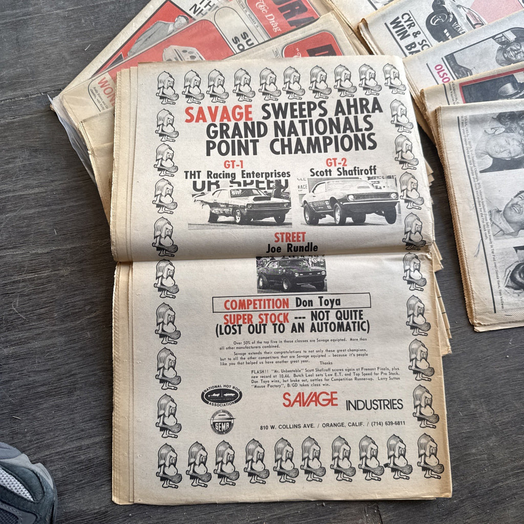 Vintage Drag News Magazine 1972 Volume 18 Drag Racing NHRA Don Garlits Lot4
