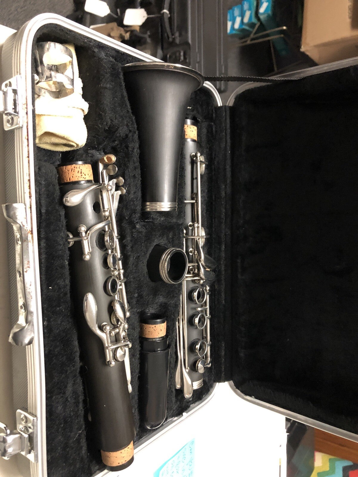 A6 Vintage Nice Selmer Bundy Resonite Plastic Clarinet W/ Case, 1970s0