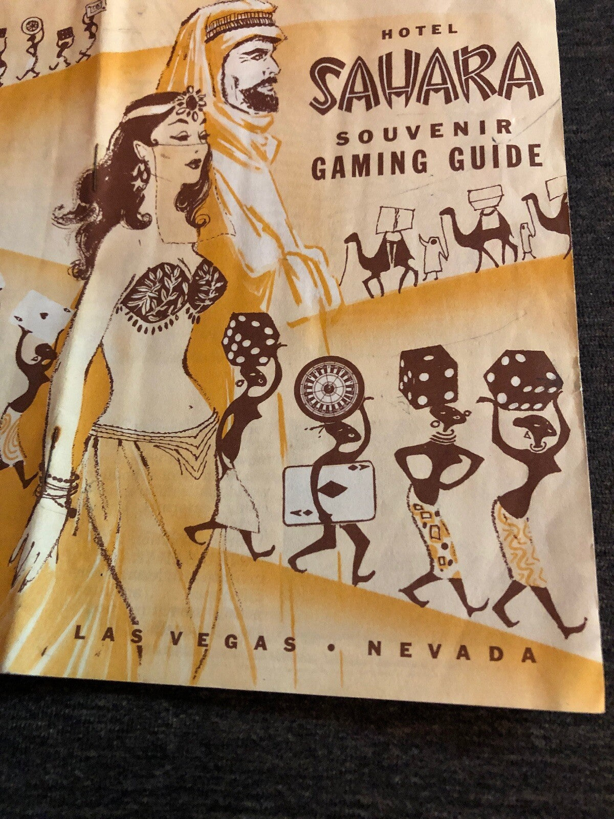 Las Vegas Souvenir Gaming Guide with Arabs and African Native Motif 19541