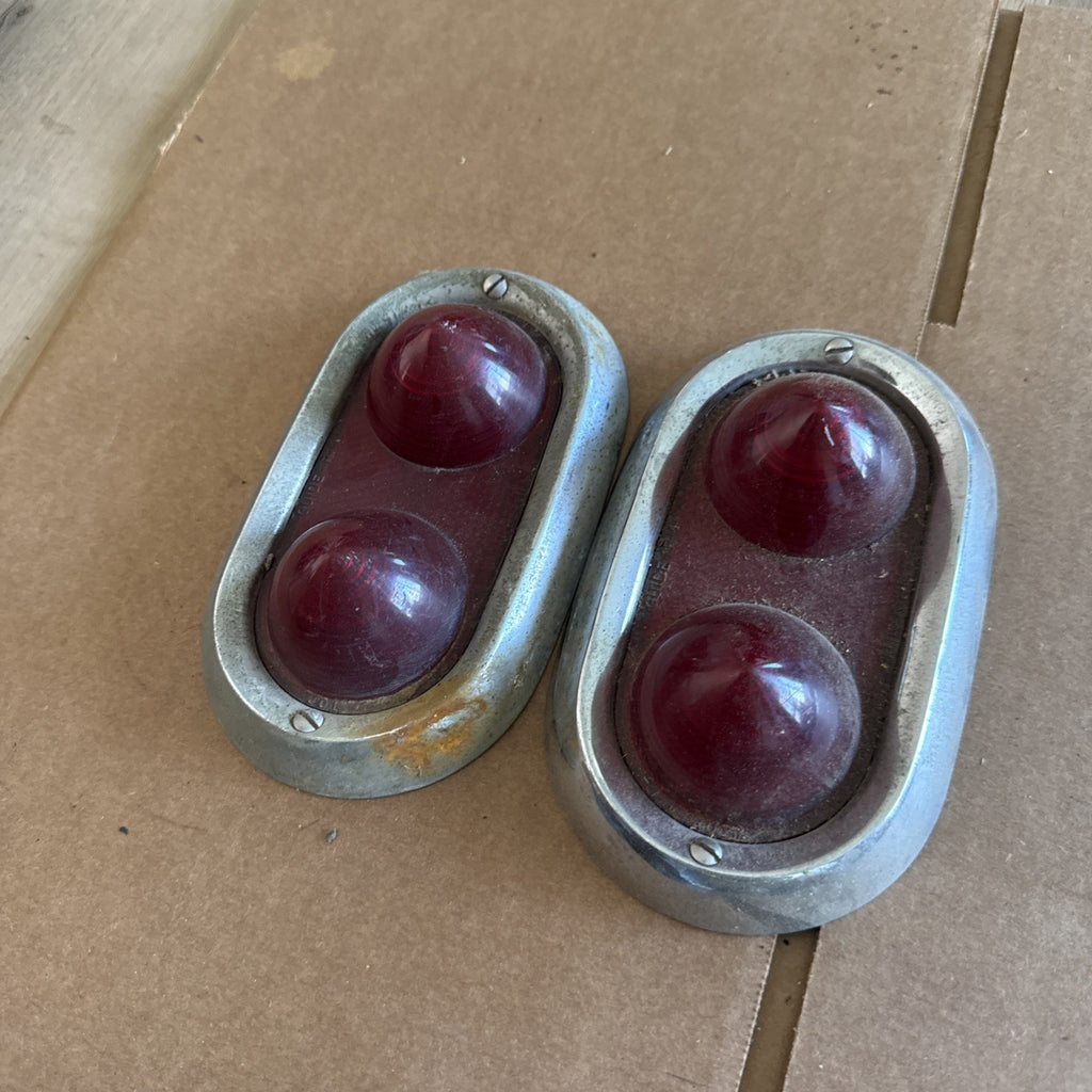 1950- 1952 Buick Tail Lights Lenses- Bezels Genuine Used Original2