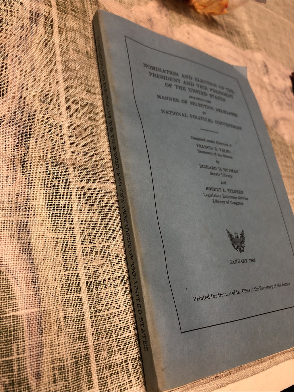 Nomination And Election Of The President And Vice President Of The USA Jan. 19681