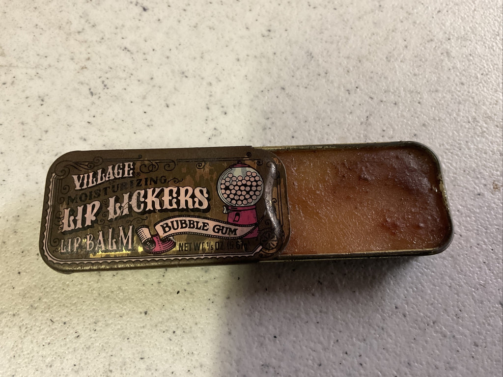Vintage Village Lip Lickers Lip Balm Bubblegum 1978 1/5 oz. Tin2