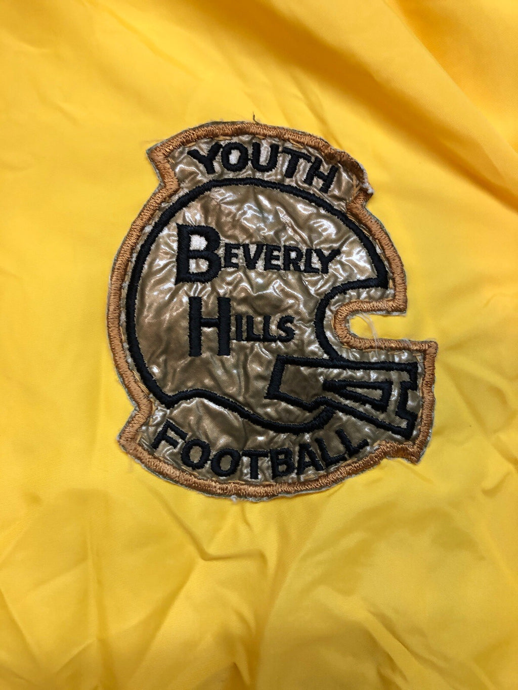 1970s VTG Beverly Hills 1975 Youth Football Peewee League Champs Patch Jacket2